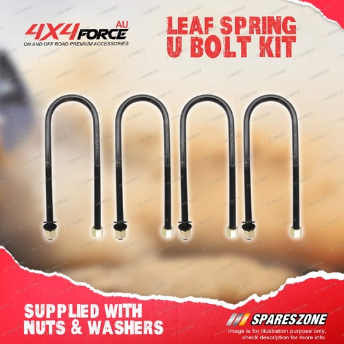 4 Pcs Rear Leaf Spring U-Bolts 14*85*280 for Ford Ranger PJ PK PX Courier Raider