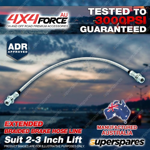 1x Front LH Extended Braided Brake Hose Line for Ford Ranger PX1 PX2 2011-2018