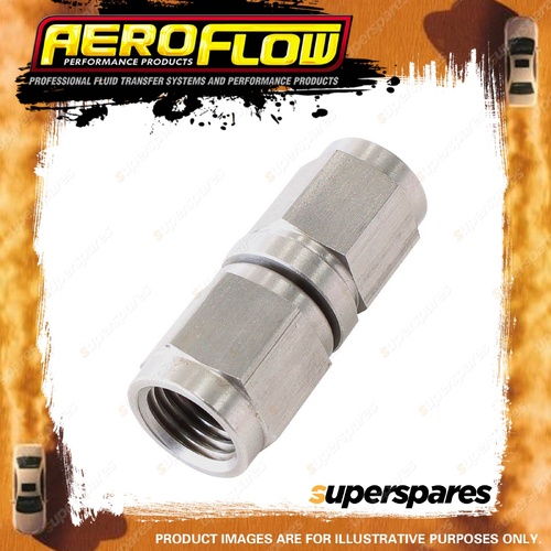 Aeroflow Brand Stainless Steel Straight Female Coupler Pipe Fitting - 4 AN