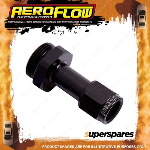 Aeroflow Female Carburettor Adapter suit Holley Black Includes washer -6