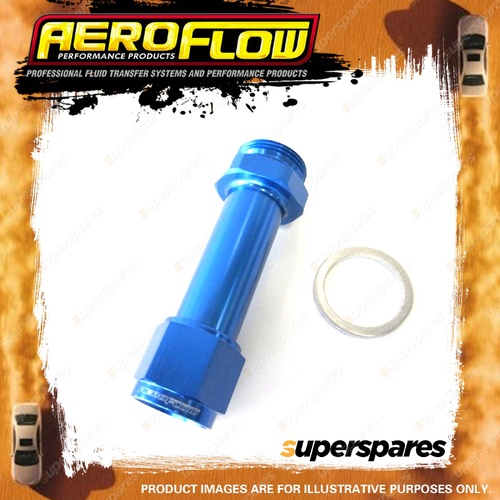 Aeroflow Female Carburettor Adapter -8 suit Holley Blue Includes washer