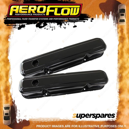 Aeroflow Brand Steel Valve Covers for Chrysler Sb Black Without Logo