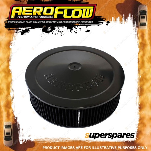 Aeroflow Black Air Filter Assembly Air Cleaner 1-1/8" X 14"X 4" 5-1/8" Neck