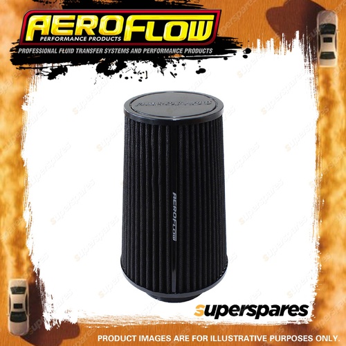 Aeroflow 3-1/2 Clamp-On Tapered Filter 4.6-6.1 O.D 9.1 High Black