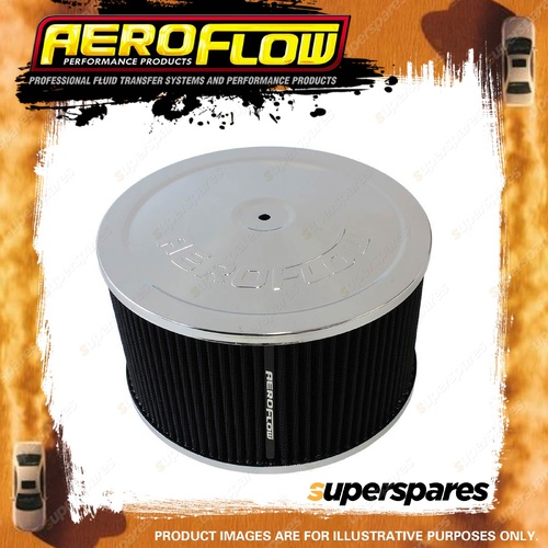Aeroflow Chrome Air Filter Assembly Air Cleaner 9" X 5" 5-1/8" Neck Washable