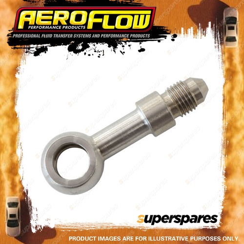 Aeroflow Stainless Steel Long Banjo To Male AN -3AN 10mm 3/8" Banjo To -3AN Male
