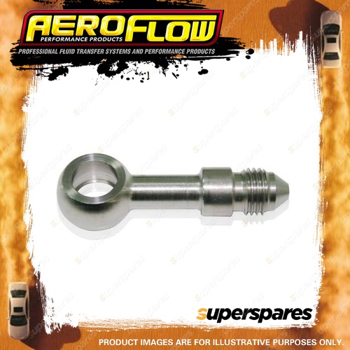 Aeroflow Stainless Steel Long Banjo To Male AN -4AN 10mm 3/8" Banjo To -4AN Male