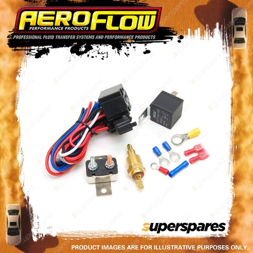 Aeroflow Brand FAN Relay With Thermostat 85 Degree On / 76 Degree Off