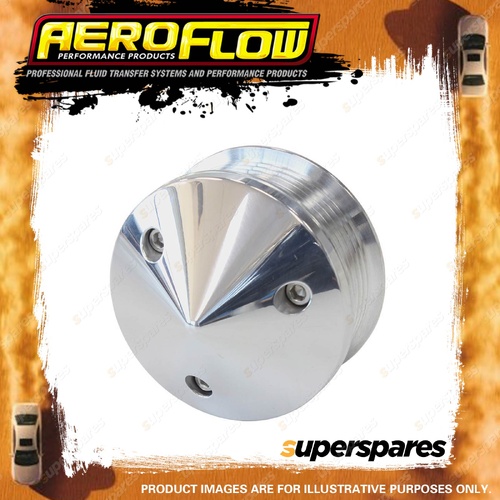 Aeroflow Replacement Ls Tensioner Pulley Polished With Nose Cover And Bolts