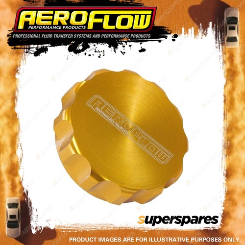 Aeroflow Brand Replacement Billet Cap Suits -24 Base Gold Anodised