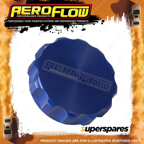 Aeroflow Brand Replacement Billet Cap Suits -40 Base Blue Anodised