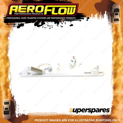 Aeroflow Brand Billet Throttle Cable Bracket 4150 Style Silver Finish AF64-2001S