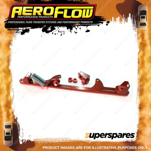 Aeroflow Brand Billet Throttle Cable Bracket 4500 Style Red Finish