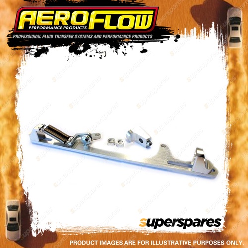Aeroflow Brand Billet Throttle Cable Bracket 4500 Style Silver Finish