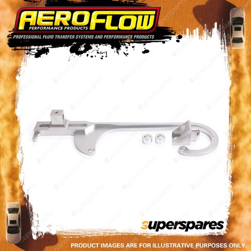 Aeroflow Brand Billet Throttle Cable Bracket 4150 Style Silver Finish AF64-2026S