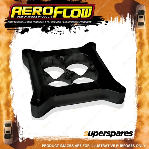 Aeroflow 1" Tapered High Velocity Carburettor Spacer Black Finish