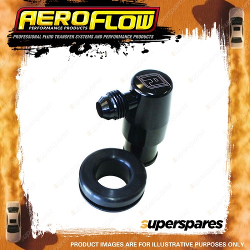 Aeroflow Billet Pcv Valve Suits 1-1/4" Holes In Cover -6An Male AF64-2107BLK