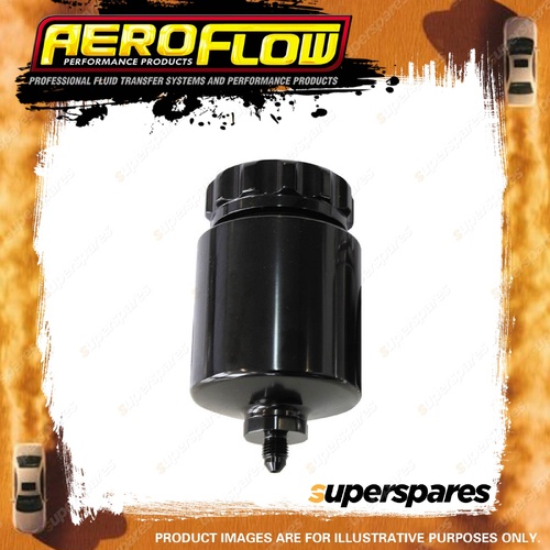 Aeroflow Billet Universal Remote Brake/Clutch Reservoir Black Finish