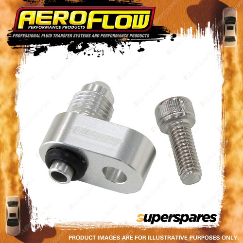 Aeroflow -4AN Water Cross-Over Adapter Silver for Holden Ls Series
