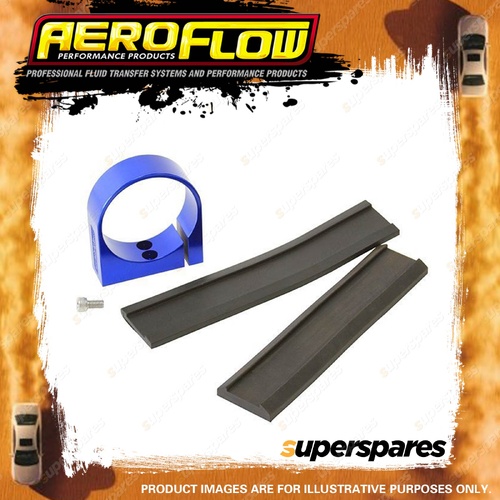 Aeroflow Single Billet Fuel Pump Bracket Blue Suits Bosch 044 Fuel Pumps