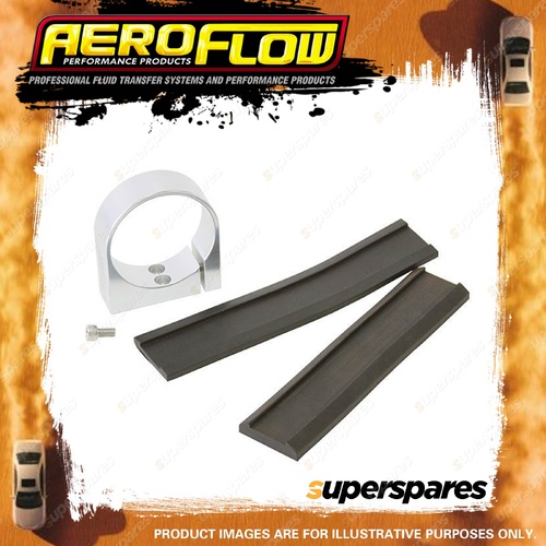 Aeroflow Single Billet Fuel Pump Bracket Silver Suits Bosch 044 Fuel Pumps