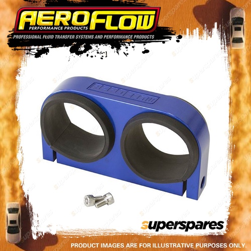 Aeroflow Dual Billet Fuel Pump Bracket Blue Suits Aeroflow/Bosch 044 Fuel Pumps