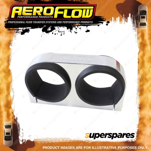 Aeroflow Dual Billet Fuel Pump Bracket Polished Suits Bosch 044 Fuel Pumps