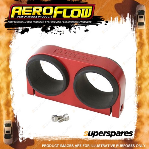 Aeroflow Dual Billet Fuel Pump Bracket Red Suits Aeroflow/Bosch 044 Fuel Pumps