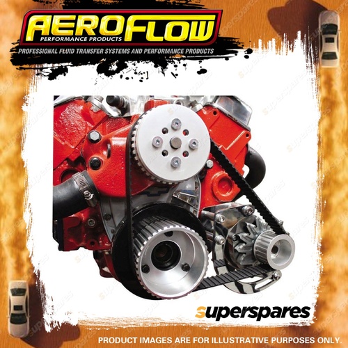 Aeroflow Low Mount Alternator Bracket Chrome With Long Water Pump AF64-4010