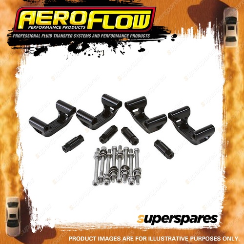 Aeroflow Chev Ls1 / Ls6 Coil Mounts Billet Relocation Brackets AF64-4032BLK