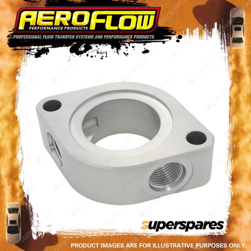 Aeroflow Brand Water Neck Spacer With 2 X -8Orb Female Ports Silver