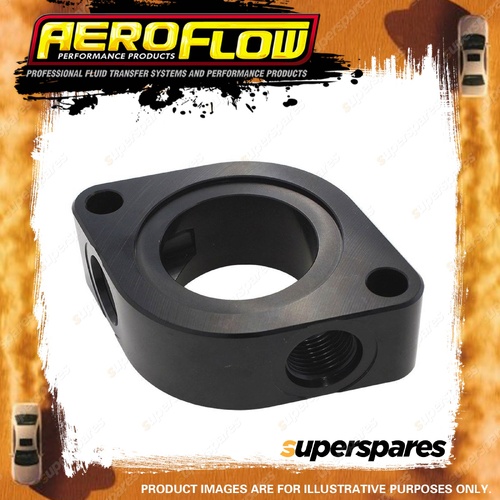 Aeroflow Brand Water Neck Spacer With 2 X -8Orb Female Ports Black