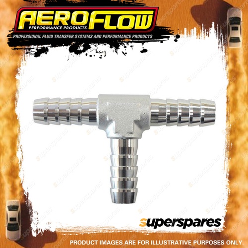 Aeroflow Aluminium T Piece 10Mm / 3/8" Silver Tee Vacuum Silicone Hos