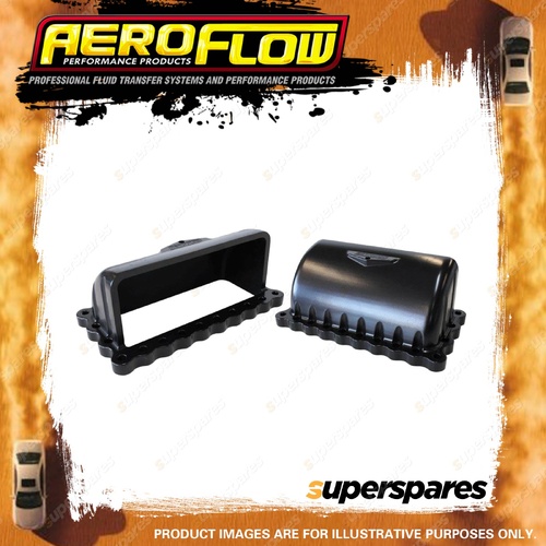 Aeroflow Brand Burst Panel Deflector Shield Hard Anodised Black Finish