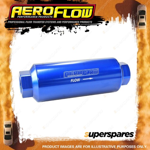 Aeroflow 40 Micron Pro Filter With -12AN ORB Ports Blue Finish AF66-2043-40