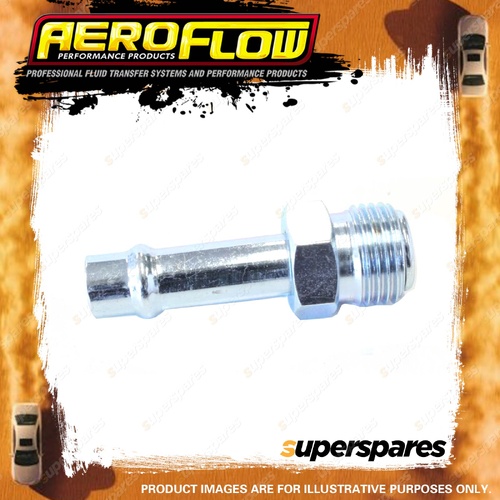 Aeroflow Straight Holley / Stromberg Inlet Fitting 5/8" -18 Thread To 3/8" Barb