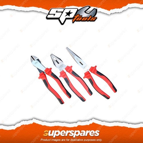 888 Series 3Pcs Plier Cutter Set - Combination Long Nose Plier High Leverage