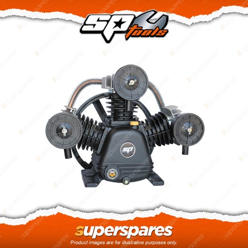 SP Tools Compressor Pumps Cast Iron Triple Belt Drive 3.0Hp 15Amp 385L/min FAD