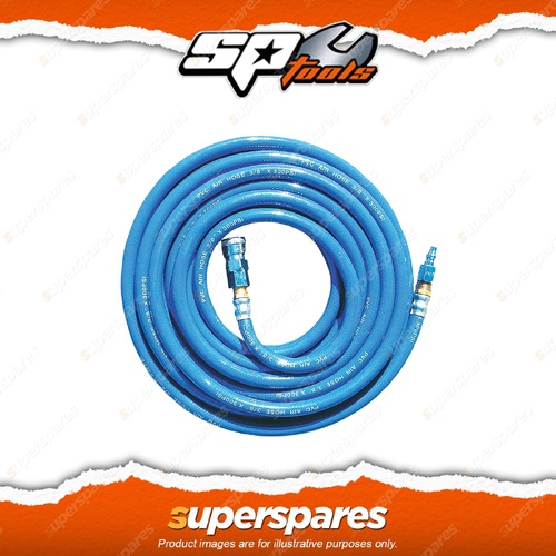 SP Tools Scorpion 15 Meter Hose Air Fitted - with Nitto Type Fittings PVC 300PSI