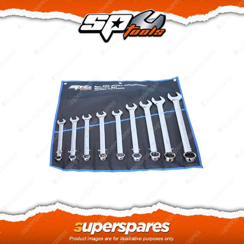 SP Tools 9Pcs Combination ROE Spanner Set - Jumbo SAE Wrench Chrome Vanadium