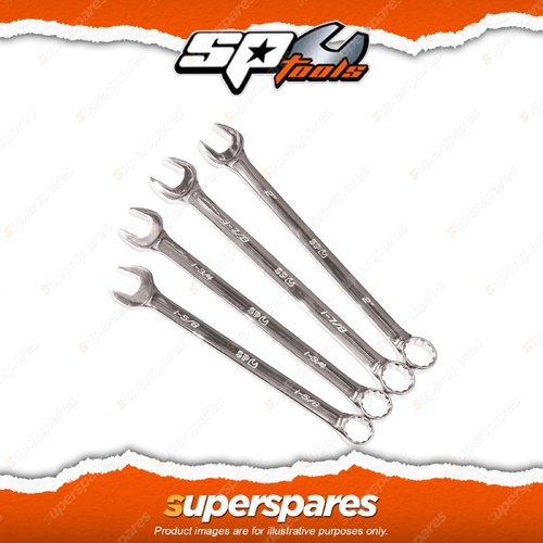 SP Tools 4Pcs Combination ROE Spanner Set - Jumbo SAE Wrench Chrome Vanadium
