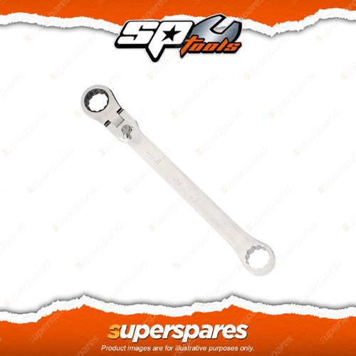 SP Tools 8mm Double Ring Box Gear Drive Spanners - Locking Flex Head Metric