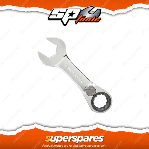 SP Tools Gear Drive ROE Quad Drive Spanner - 8mm Metric Stubby 15 Degree Offset