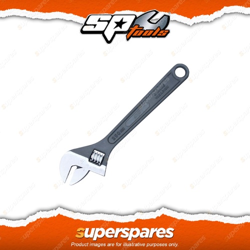 SP Tools Adjustable Wrench Black Oxide - Length 450mm Multiple Spanner Sizes