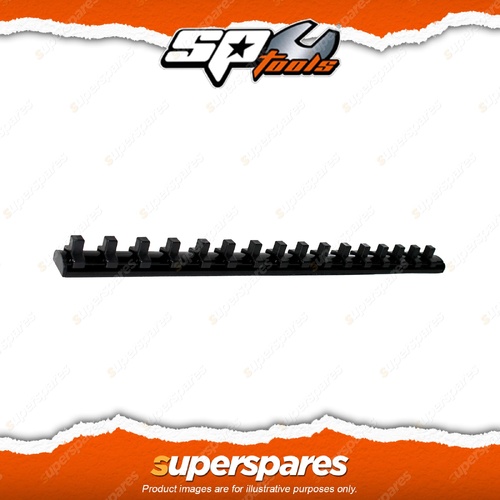 SP Tools 10Pcs 200mm 1/4" Drive Socket Rail - Clip On and Magnetic Base