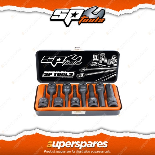 SP Tools 9Pcs 1/2" Drive Inhex Impact Socket Set - SAE Chrome Molybdenum