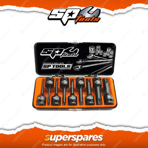 SP Tools 9Pcs 1/2" Drive Impact Socket Set - Torx T20 - T70 Chrome Molybdenum