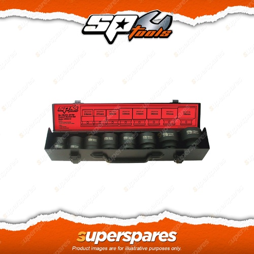 SP Tools 8Pcs 3/4" Drive Impact Socket Set - 6 Point Metric Chrome Molybdenum