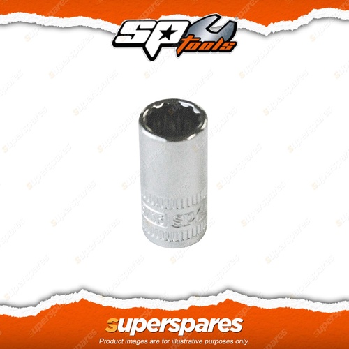 SP Tools 1/4" Drive Socket - 3/16" 12 Point SAE Tough Triple Chrome Finish