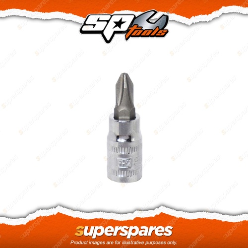 SP Tools 1/4" Driver Socket - Bit PH2 Chrome Vanadium Steel for High Durability